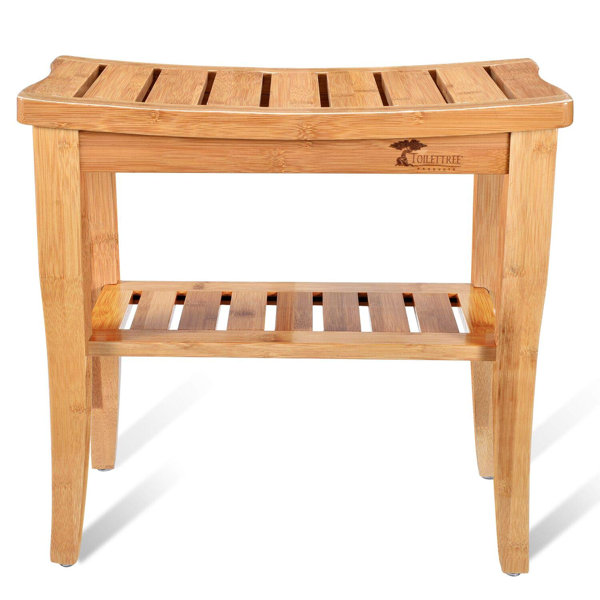 Toilet Tree Products Deluxe 18.5'' W Bamboo Shower Bench & Reviews